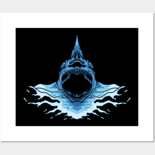 Shark skull Posters and Art